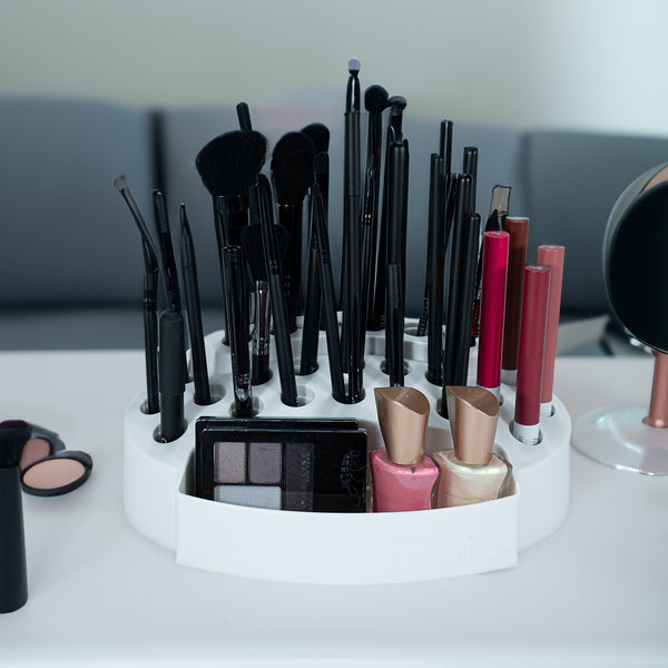 Desktop Accessory Storage with 24 Slots