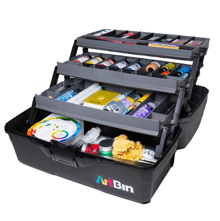art supply tackle box 3-Tray Art Supply Box – Best Kept Organizer