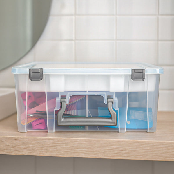Large Square Stackable Bin with Lift Out Tray