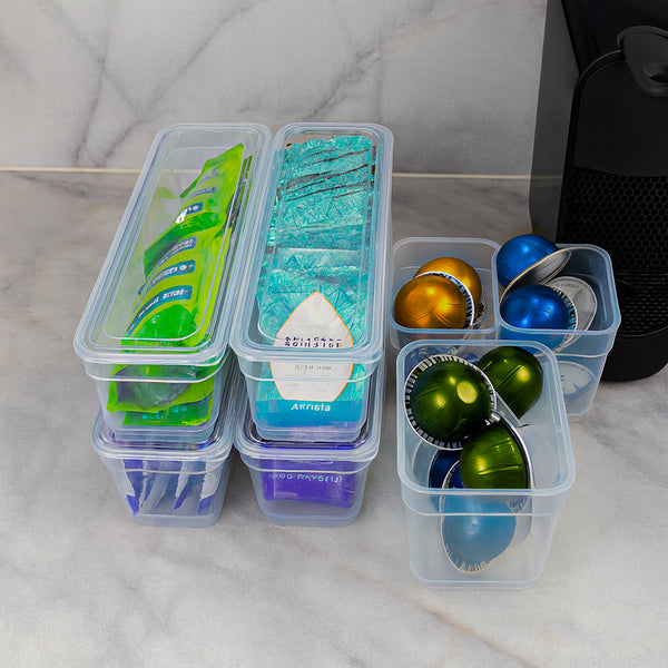 Mixed Drawer Organizer Set (4 long and 4 short bins)