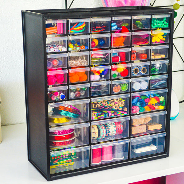 ArtBin Store-nDrawer, 39 drawers, 1, Black